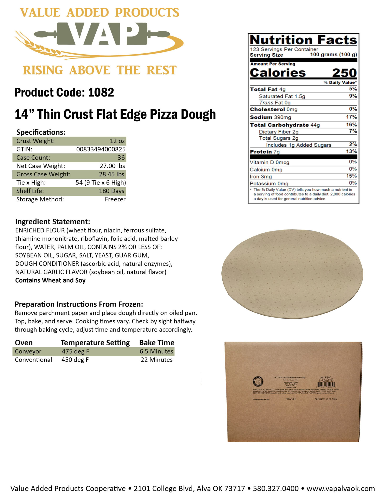 Red Earth Dough Co. crusts are engineered as fully formed, laminated, pre-proofed frozen dough systems that move directly from freezer to toppings to oven with minimal handling. The controlled dough-development process allows the final bake cycle to complete fermentation while proteins, cheeses, and toppings properly cook together during the baking process. 