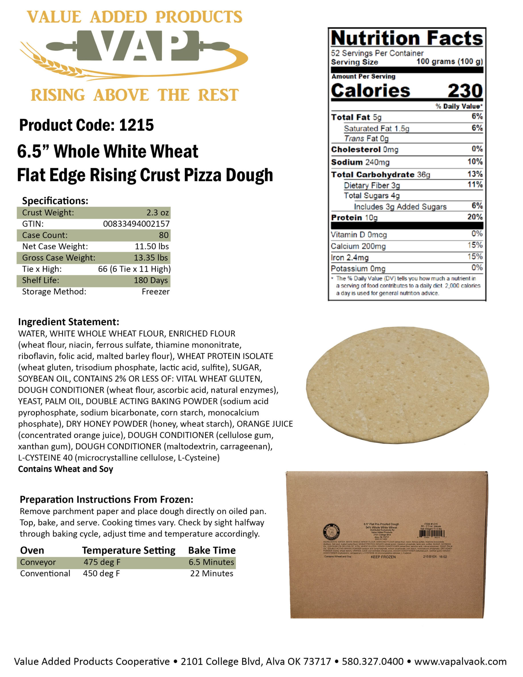Red Earth Dough Co. crusts are engineered as fully formed, laminated, pre-proofed frozen dough systems that move directly from freezer to toppings to oven with minimal handling. The controlled dough-development process allows the final bake cycle to complete fermentation while proteins, cheeses, and toppings properly cook together during the baking process. 