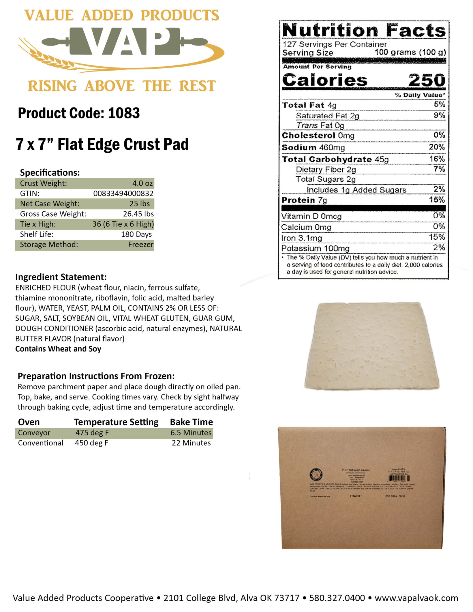Red Earth Dough Co. crusts are engineered as fully formed, laminated, pre-proofed frozen dough systems that move directly from freezer to toppings to oven with minimal handling. The controlled dough-development process allows the final bake cycle to complete fermentation while proteins, cheeses, and toppings properly cook together during the baking process. 